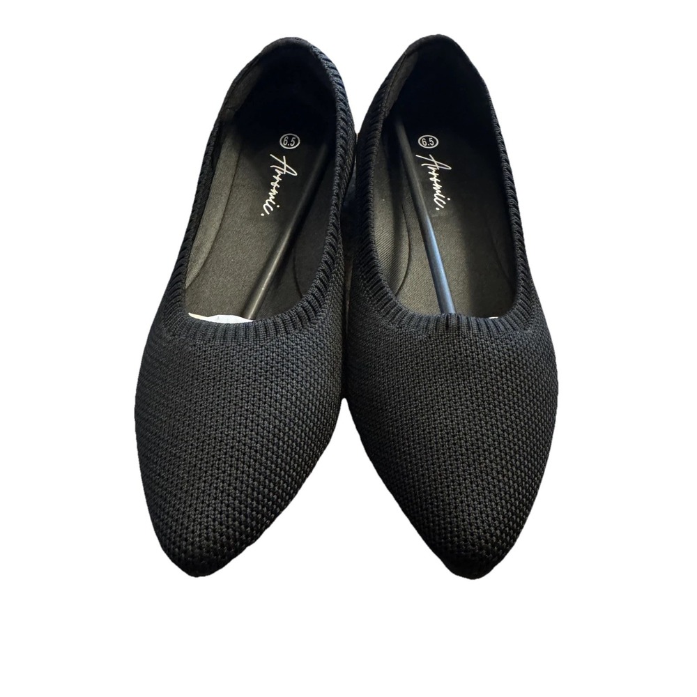 Arromic Women's Size 6.5 Knit Pointed Toe Ballet‎ Flats Comfort Slip On Loafers